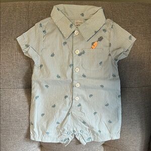Carter's Blue Striped Baby Shirt